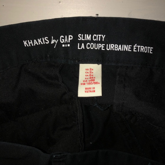 GAP black khaki pant - Picture 3 of 7